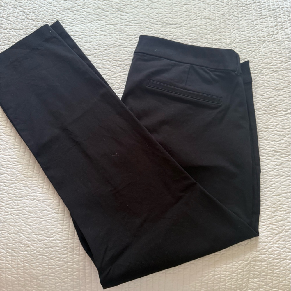 Old Navy High-Rise Black Split Hem Pixie Pants - image 1